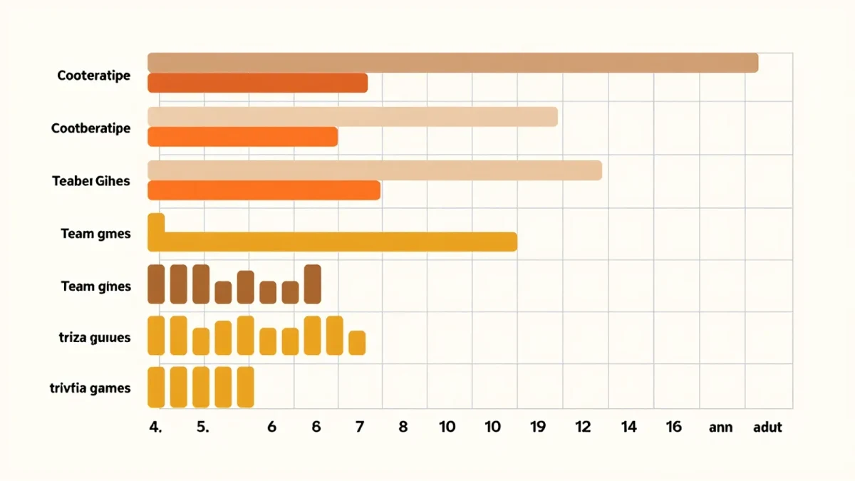 Chart of game categories matched to age ranges