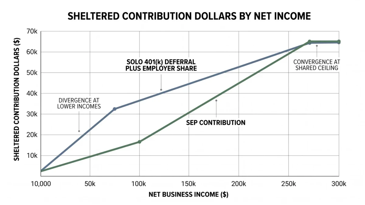 Contribution room chart comparing plans by income