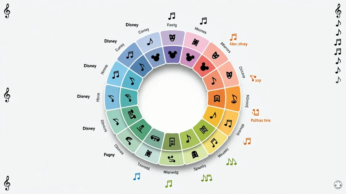 Weekly wheel of family soundtrack categories