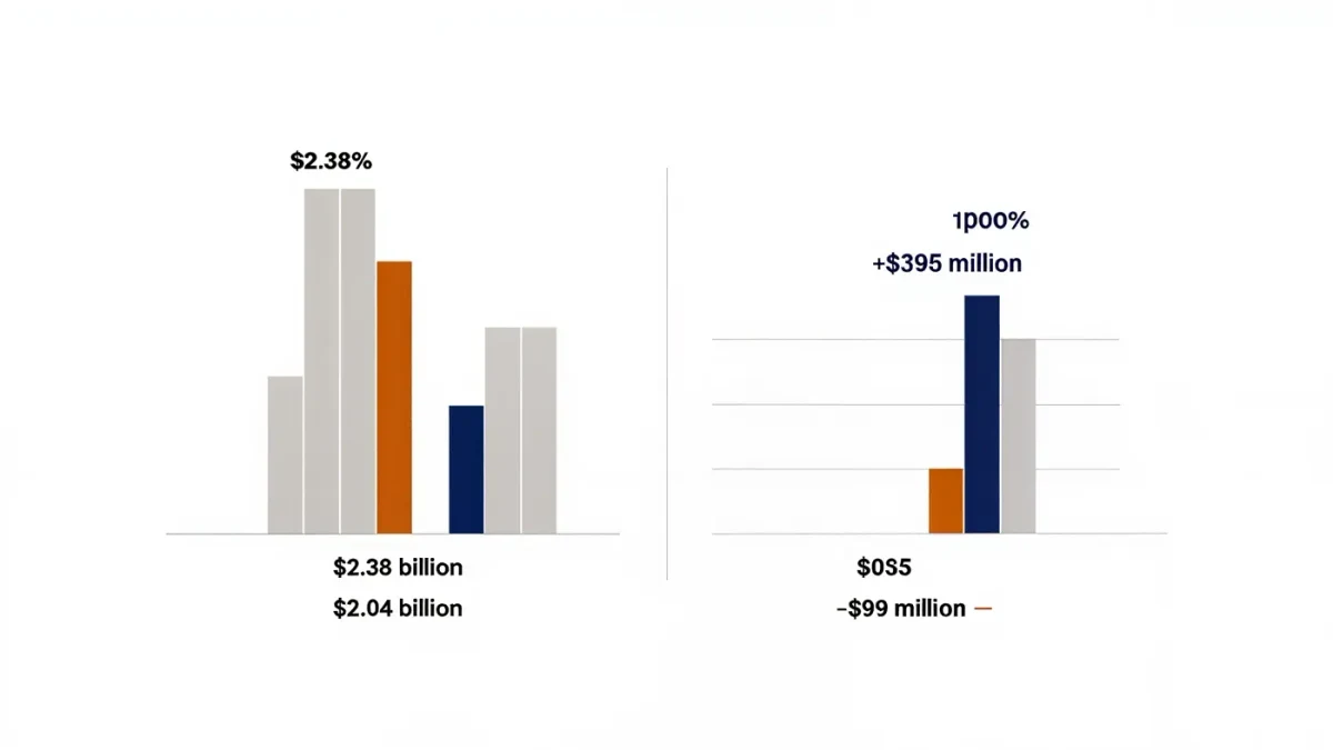 Infographic of Shein US quarterly revenue decline and swing to loss