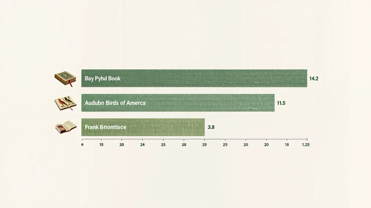 Infographic of record rare-book and manuscript prices