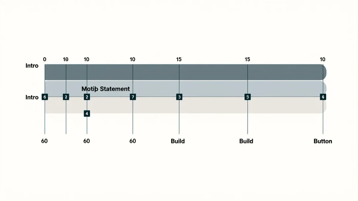 Infographic anatomy of a sixty-second main-title cue's key decisions