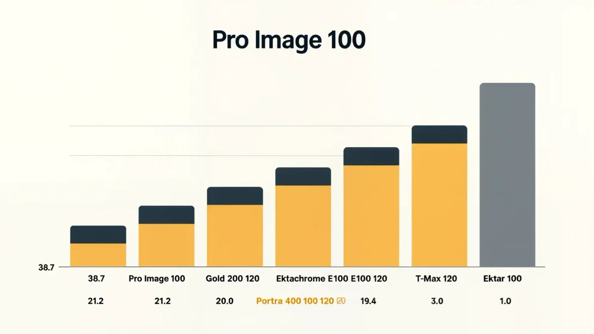 Bar chart of Kodak Alaris film price increases by product