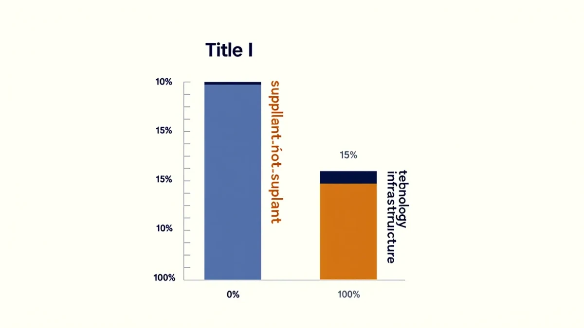 Chart comparing Title I and Title IV-A technology spending rules