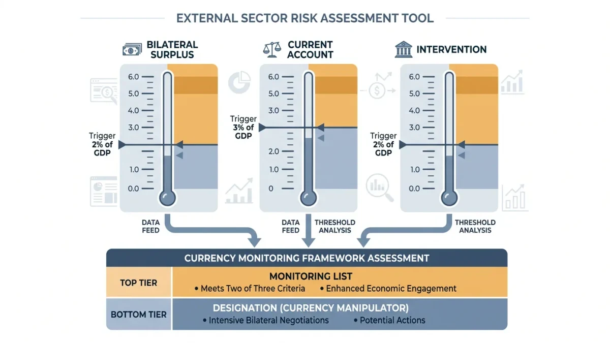 Infographic of three thresholds and monitoring-list funnel