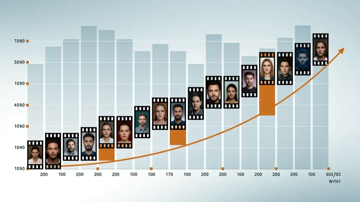 Chart mapping montage shot lengths against musical accents in a timeline