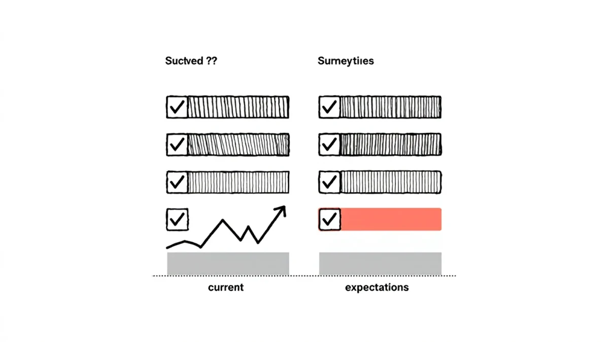 Infographic mapping survey questions to index components
