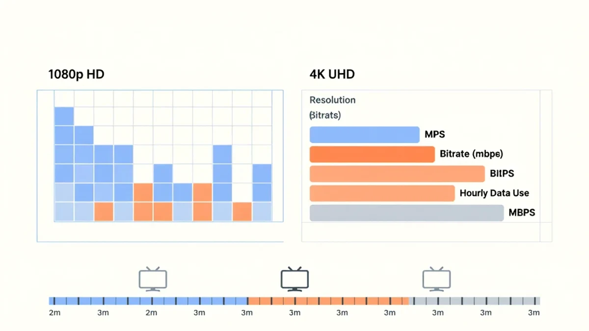 Infographic comparing HD and 4K resolution pixels