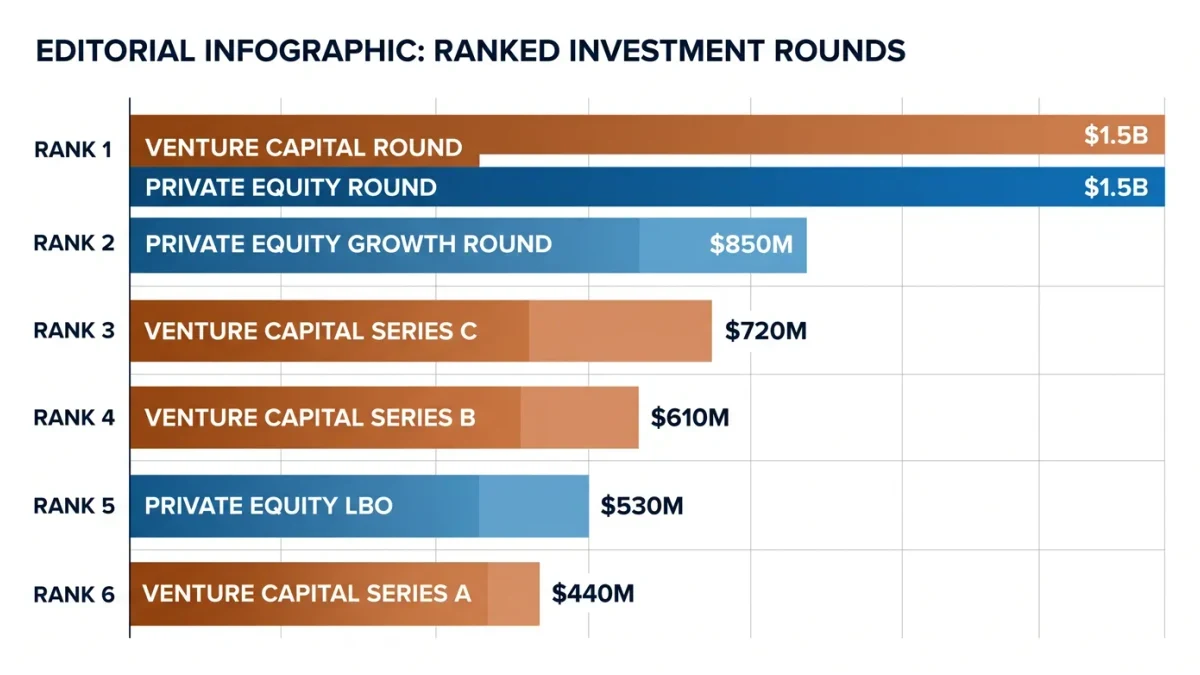 Two capital systems beside one ranked rounds chart