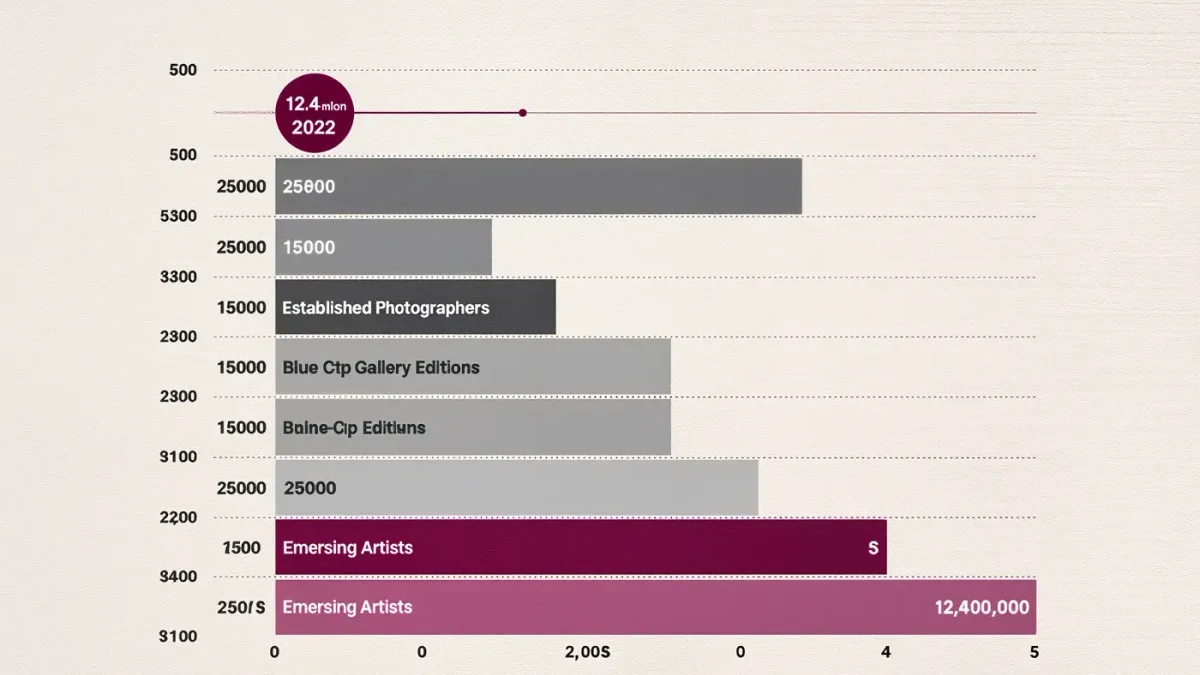 Price-ladder chart of fine art photography print tiers