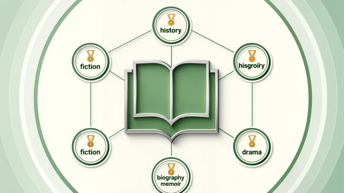 Infographic of the 2026 Pulitzer letters winners by category