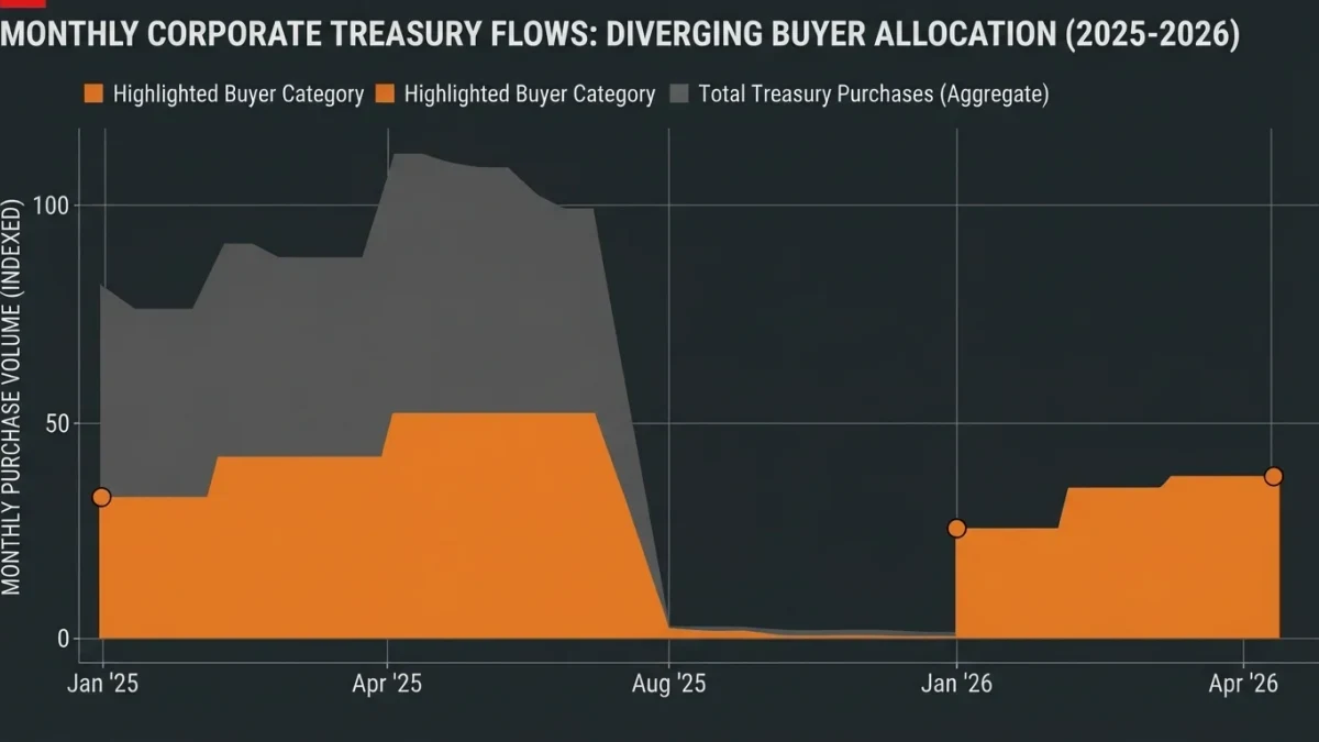 Infographic of sector purchases collapsing as one buyer continues