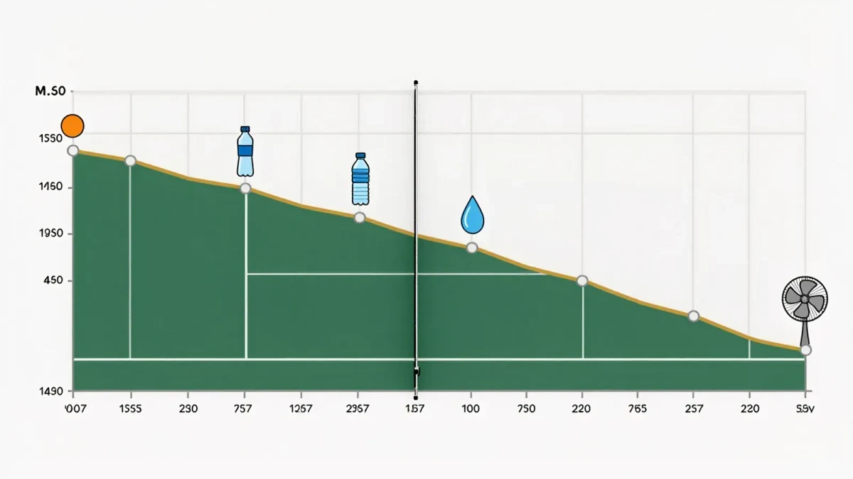 Infographic of changeover fueling across five sets