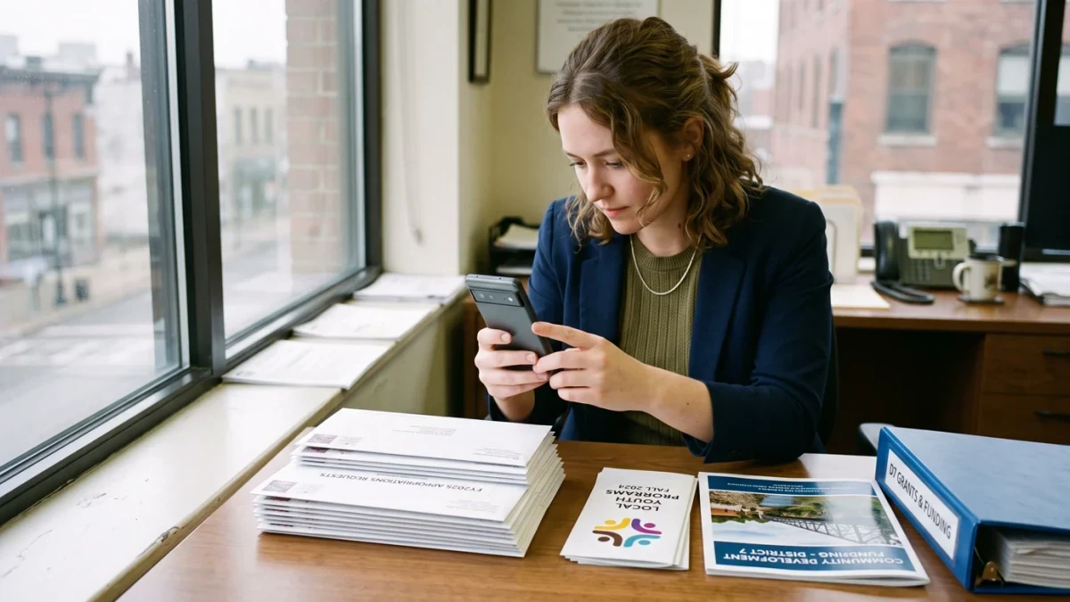 Congressional staffer photographing request letters for publication
