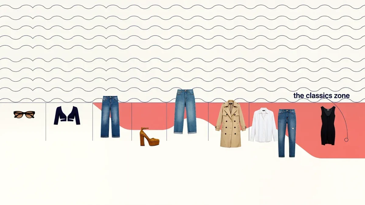 Editorial chart plotting garment types by lifespan from one season to decades