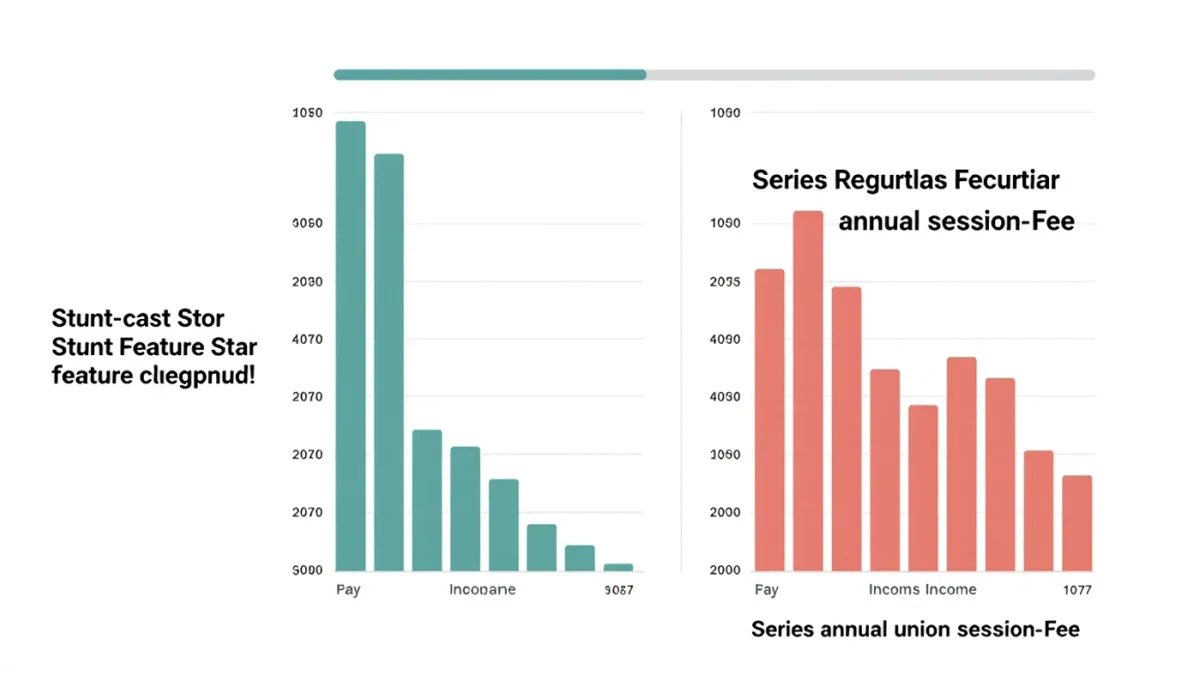 Chart comparing star feature quotes with series session rates