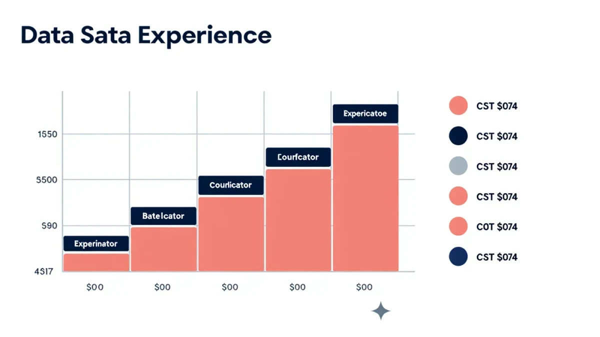Chart of certification costs and salary steps for coordinators