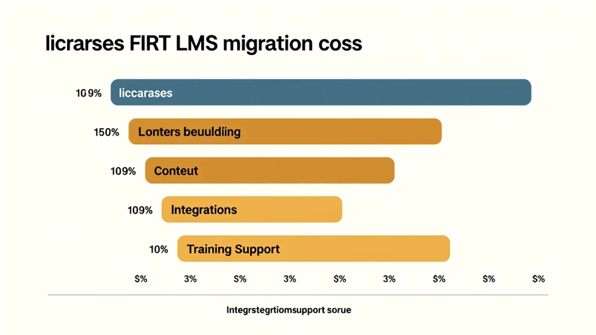 Infographic of hidden LMS migration cost breakdown
