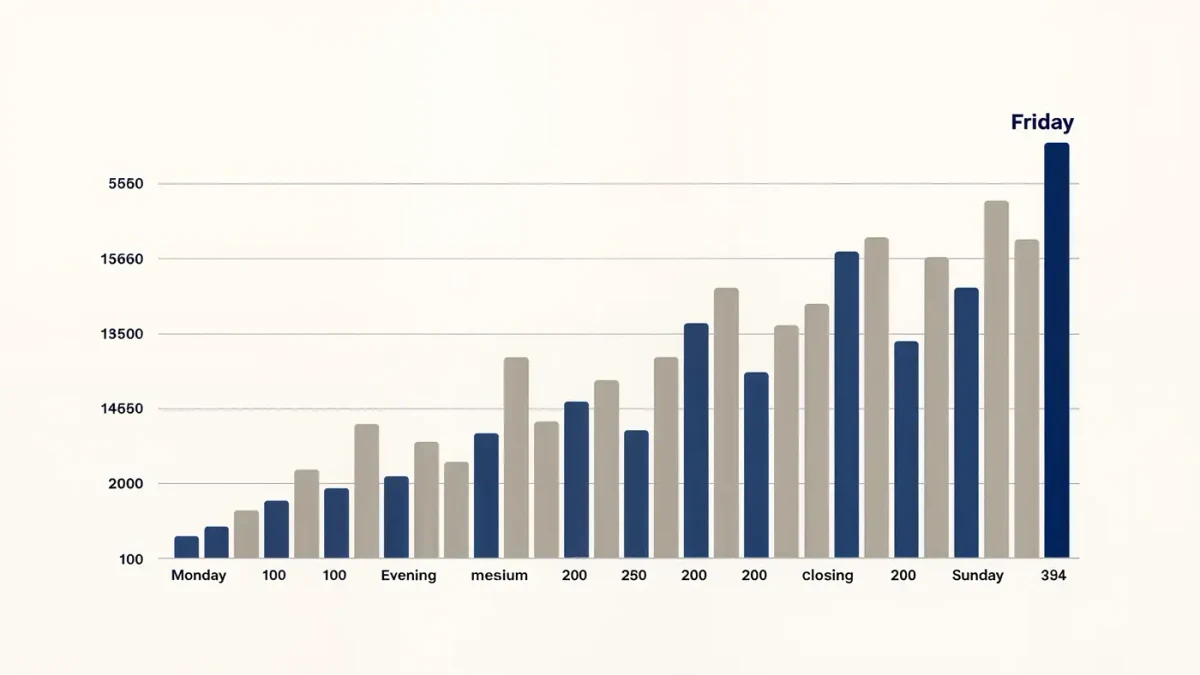 Bar chart comparing New York museums' evening closing hours by day
