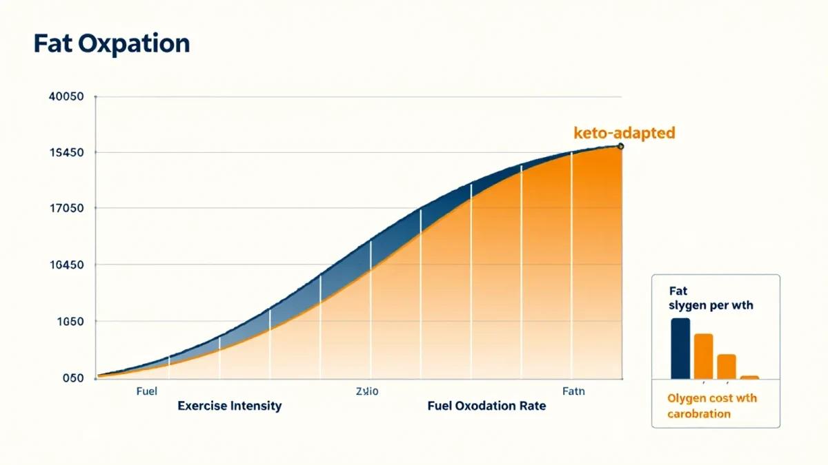 Fuel source comparison chart for fat and carbohydrate metabolism