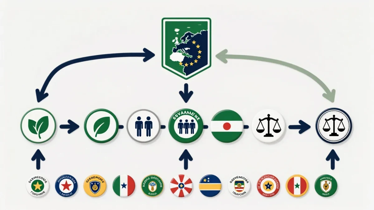 Chart mapping licensing criteria pathways from league to clubs