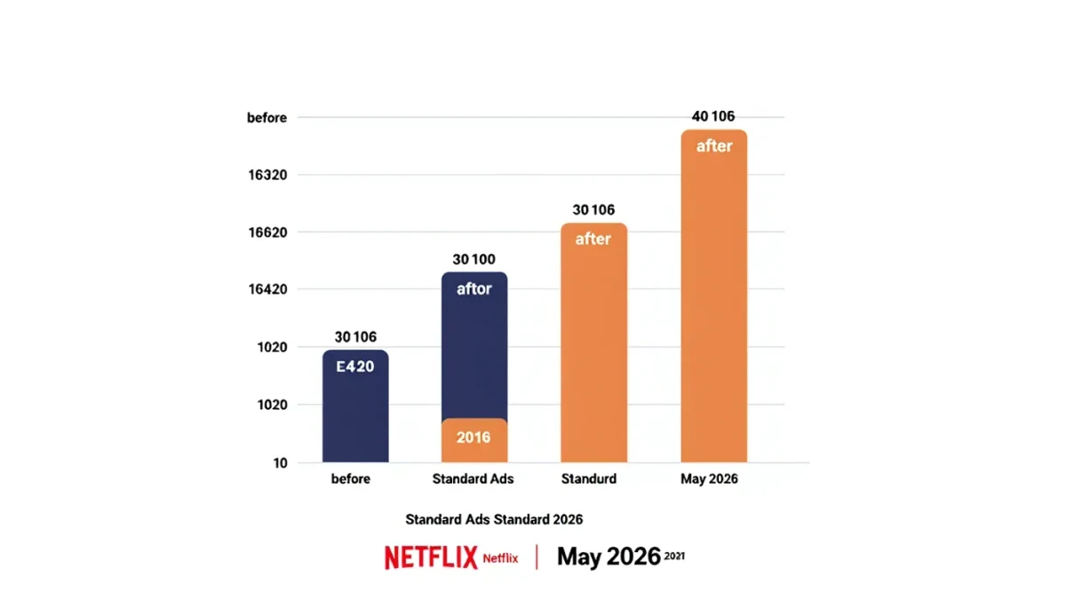 Bar chart comparing streaming plan prices before and after increases