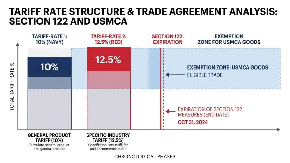 Two-tier tariff rate map of trading partner groups