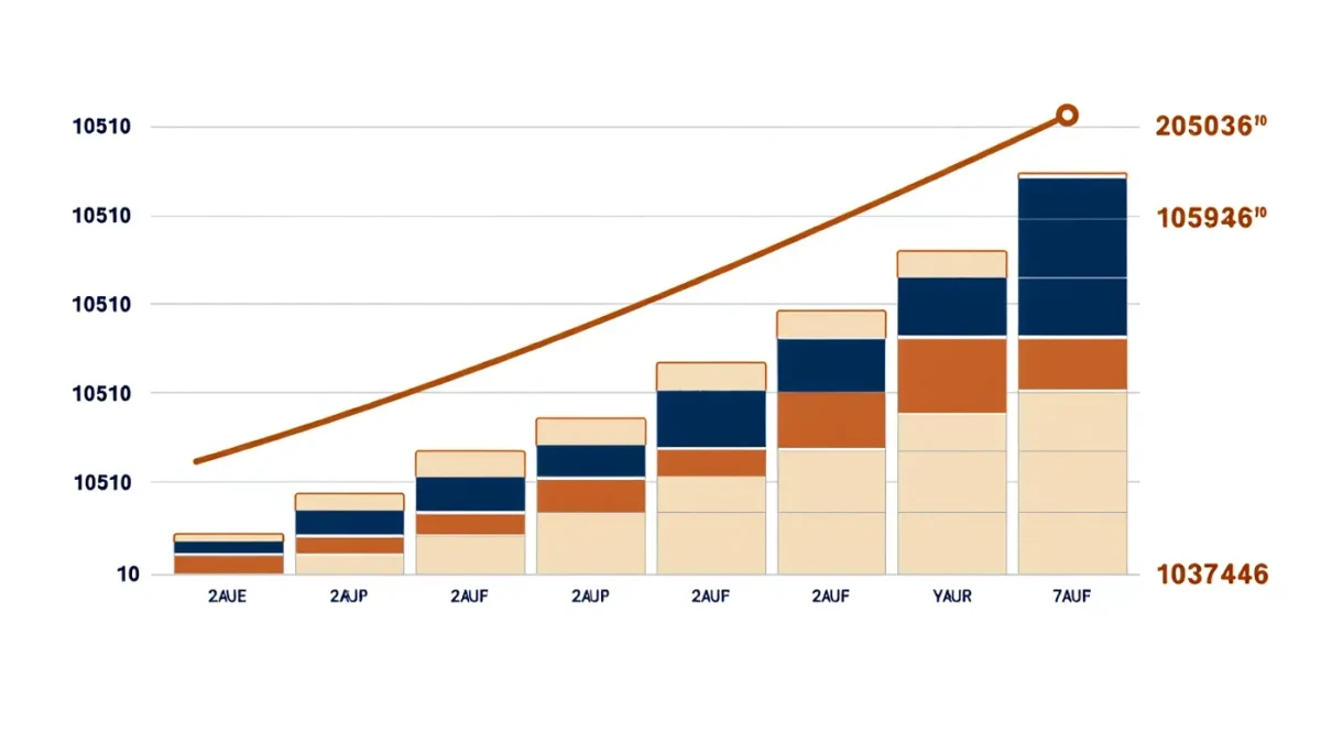 Editorial chart showing a heavily deferred ten-year contract structure