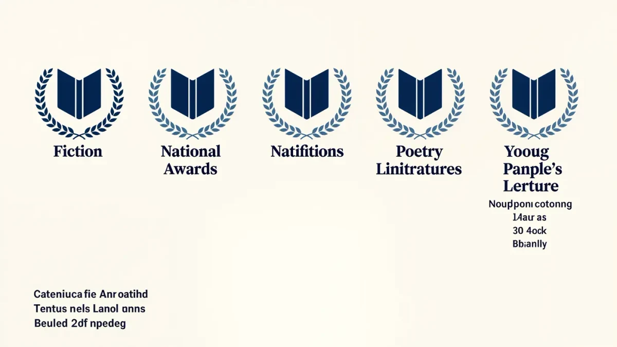 Editorial chart showing five award categories and winning titles
