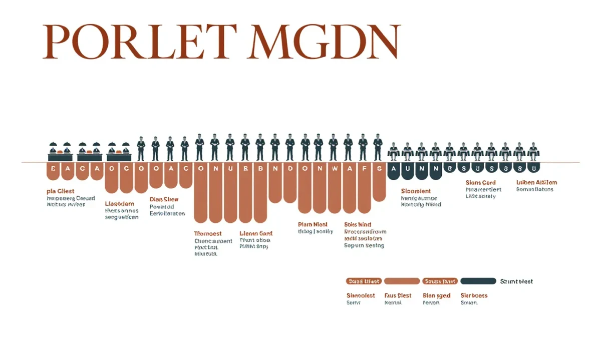 Infographic timeline of banquet course service windows