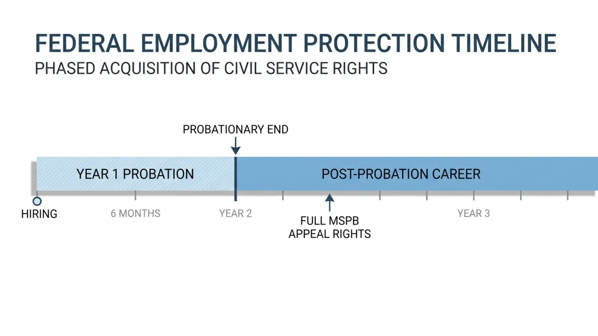 Clean infographic chart showing the two-year federal probation timeline