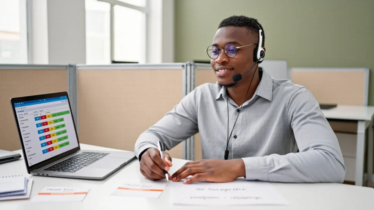 Development officer making post-gala pledge follow-up calls