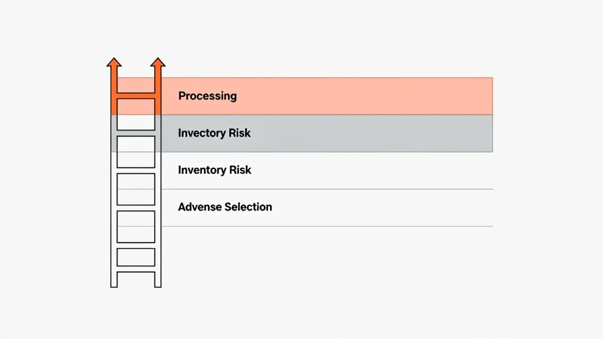 Infographic decomposing a spread into three stacked components