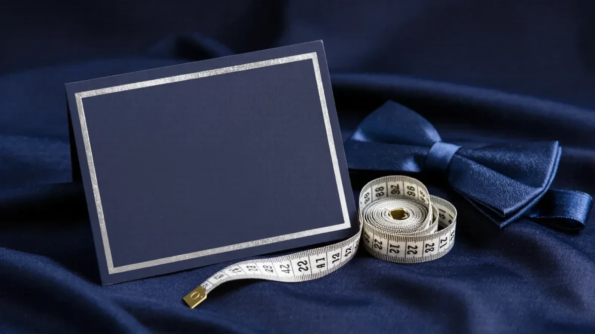 Formal invitation card with dress code phrase