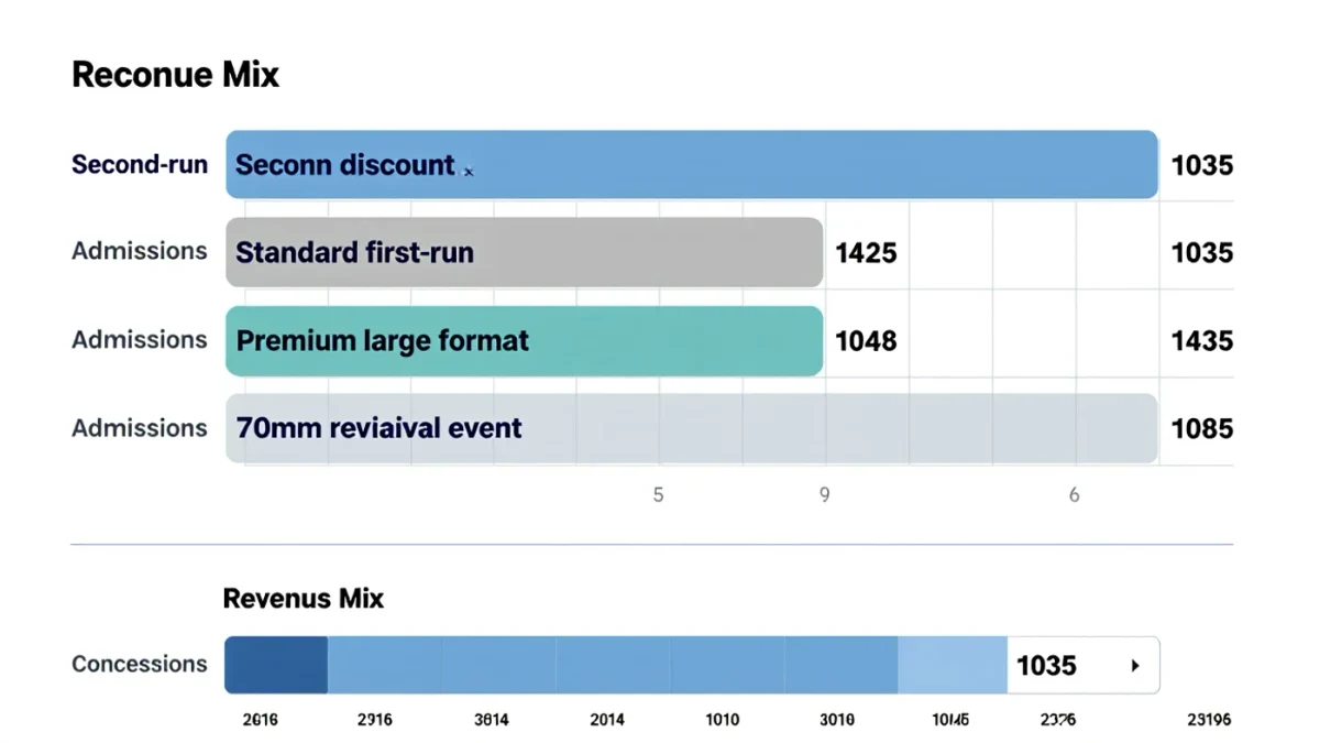 Infographic comparing ticket prices across cinema formats