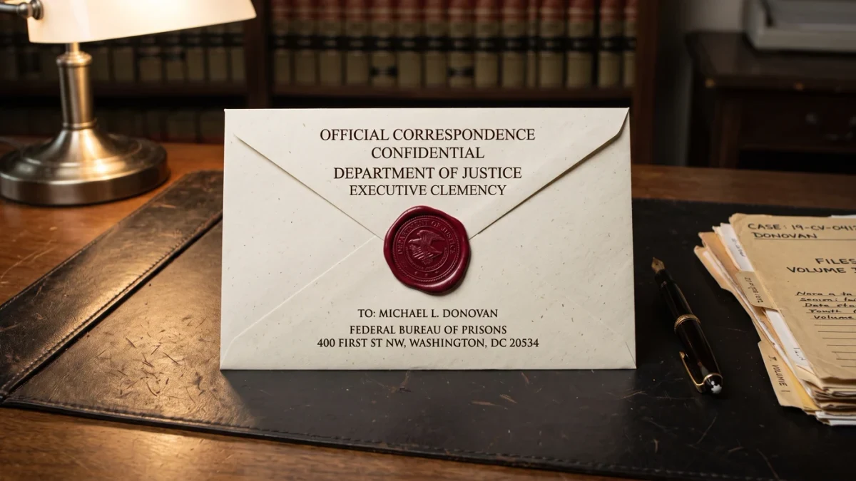 Sealed clemency document on Justice Department desk