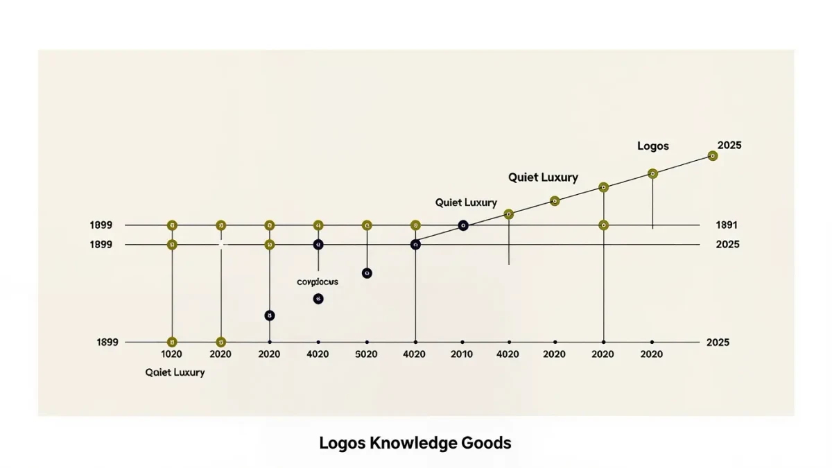 Chart mapping how status signals shifted from visible luxury to quiet taste