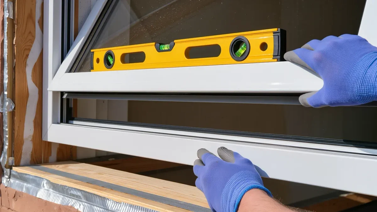 Installer setting new window with flashing into opening