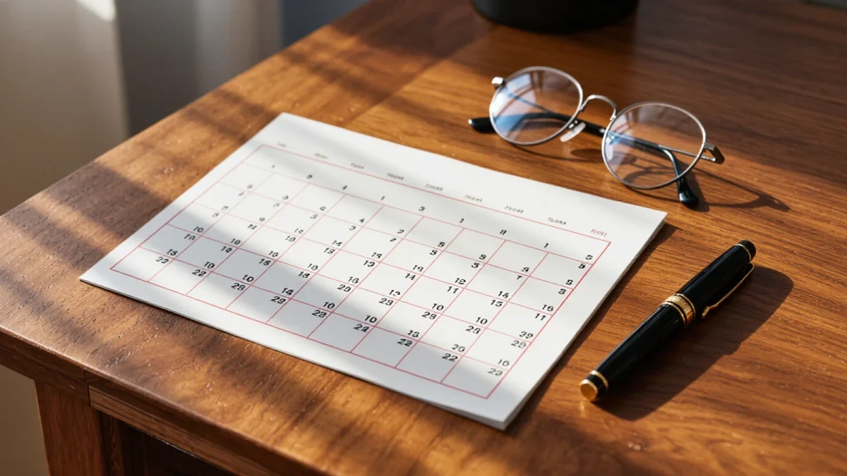 Calendar window marking the 61-day wash-sale period