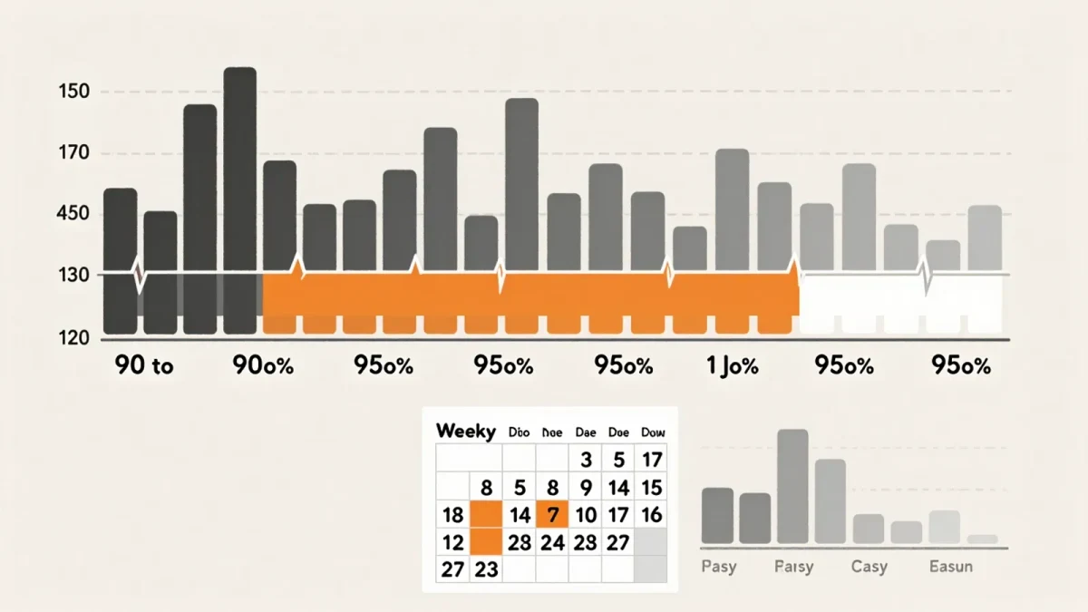 Infographic of VO2 max training zones and weekly interval structure