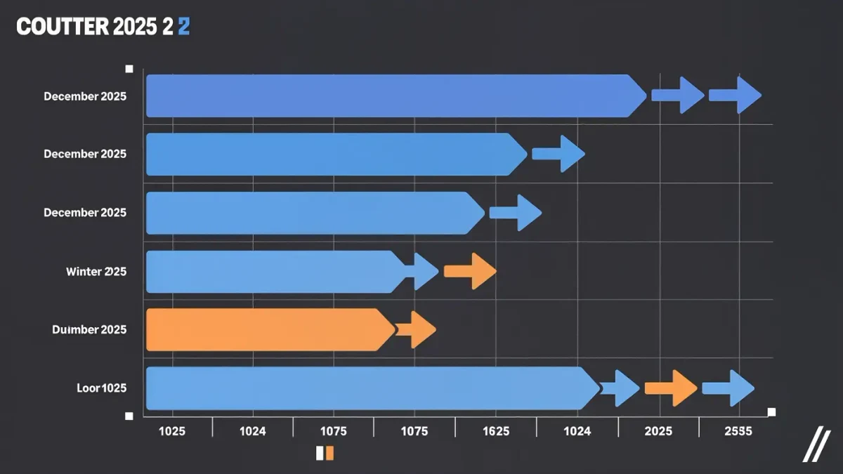Chart of December 2025 Counter-Strike roster moves by team