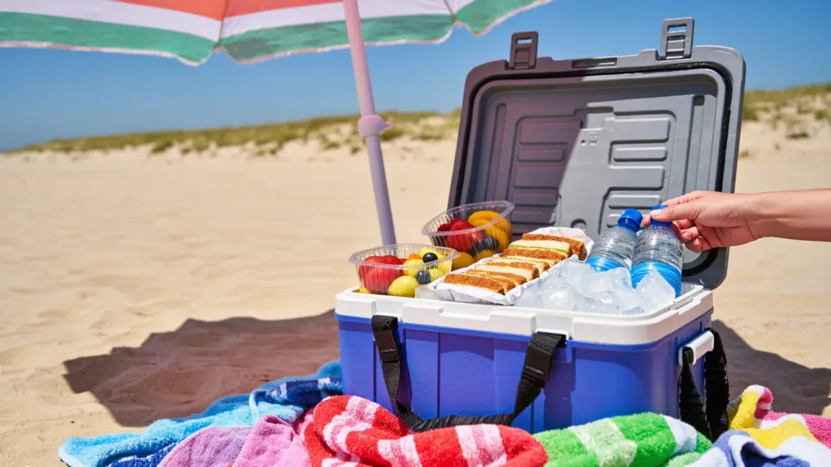 Beach Cooler Food Safety: The 40-140 Rule, the Ice Math, and What Survives a Full Beach Day