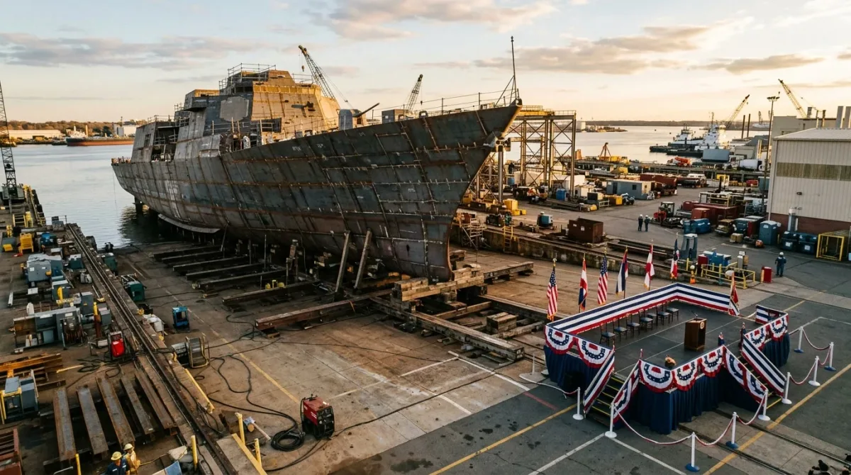 How U.S. Navy Ships Move From Keel to Commissioning