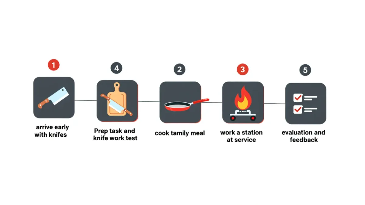 The stage, explained: how New York kitchens run the tryout shift that decides who gets hired