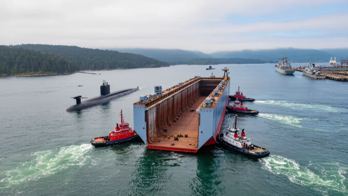 New Atlas Dry Dock Arrives at Kings Bay for the Columbia Era