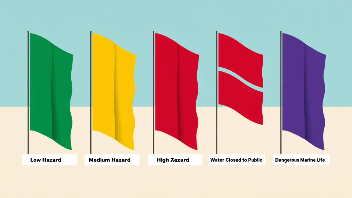 Beach Warning Flags Explained: What Green, Yellow, Red, and Purple Actually Mean