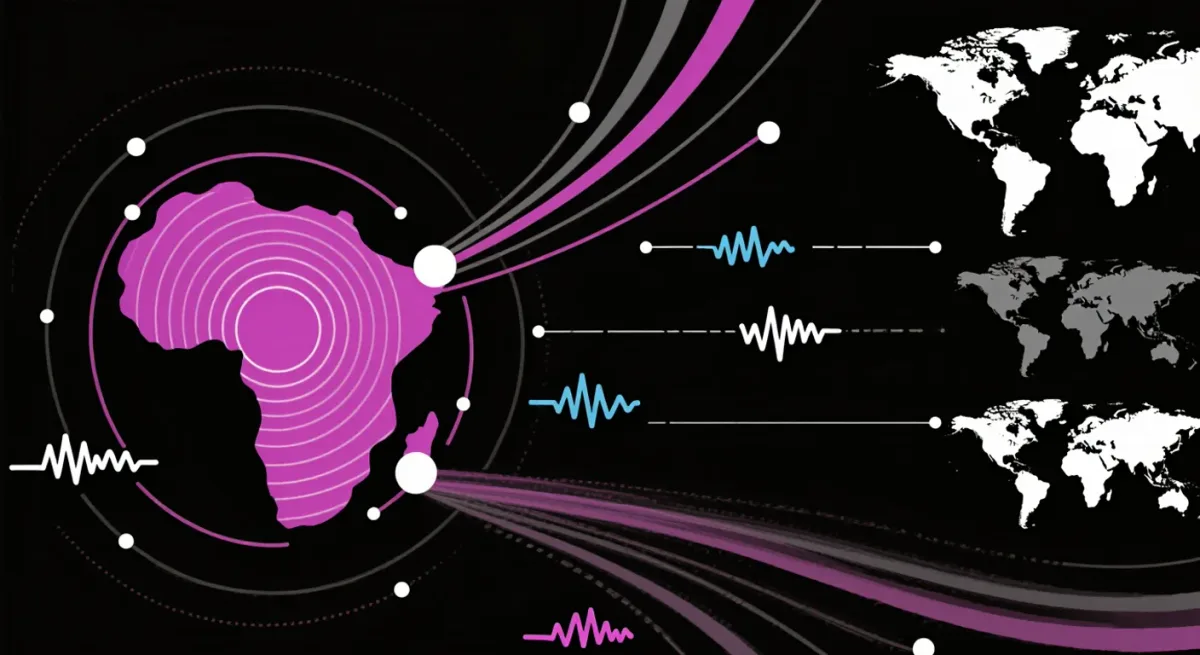 Flat infographic of Brazilian music streaming flows
