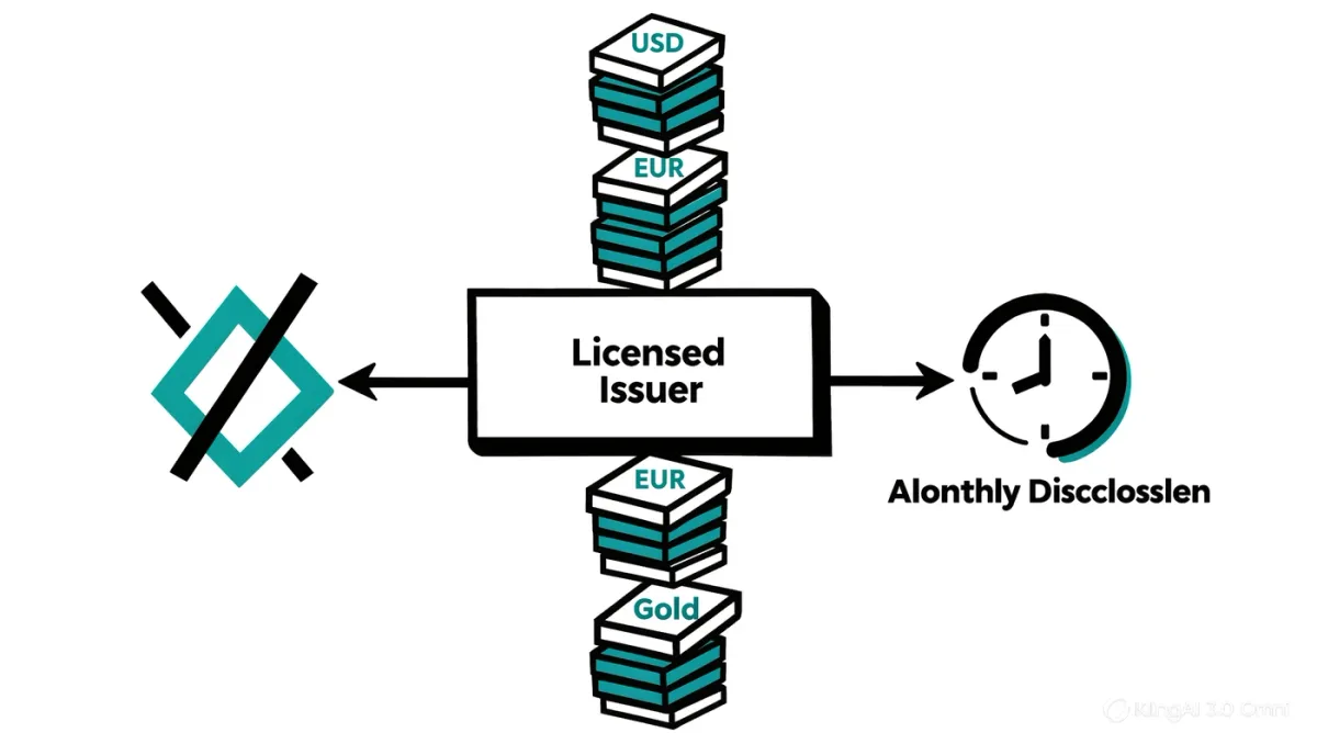 Infographic of stablecoin reserve and licensing requirements under the new law