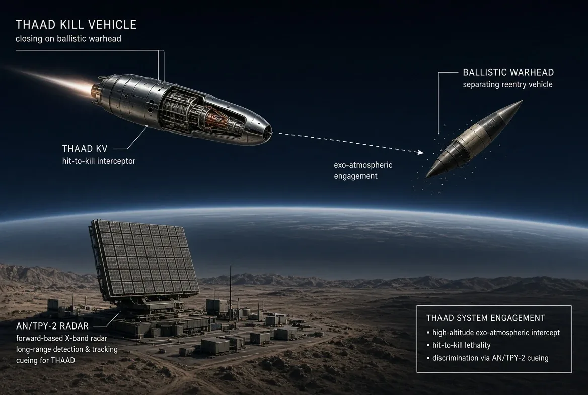 THAAD stops warheads with kinetic impact alone, and the Pentagon is now short on interceptors