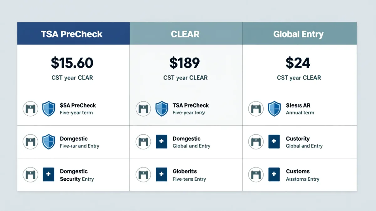 TSA PreCheck, CLEAR and Global Entry Compared: Which Security Program Fits Your Travel